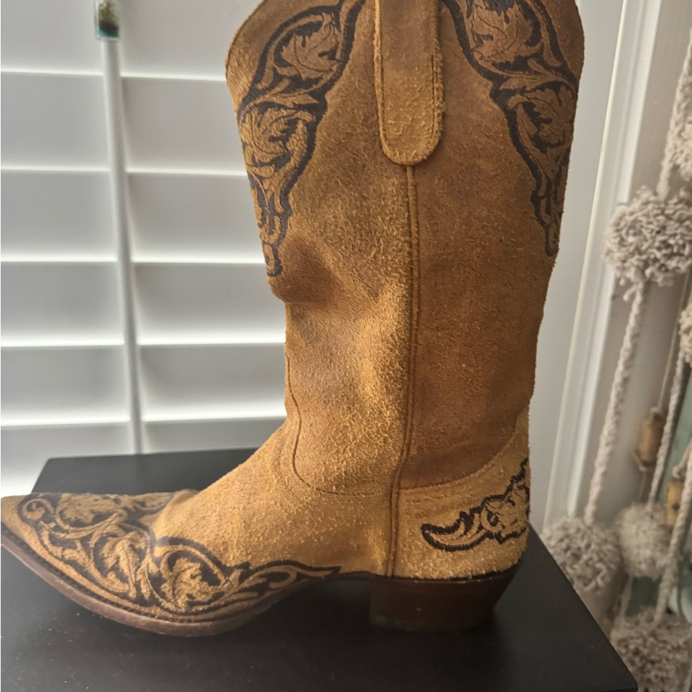 Old Gringo Tan and Dark Brown Western Boots